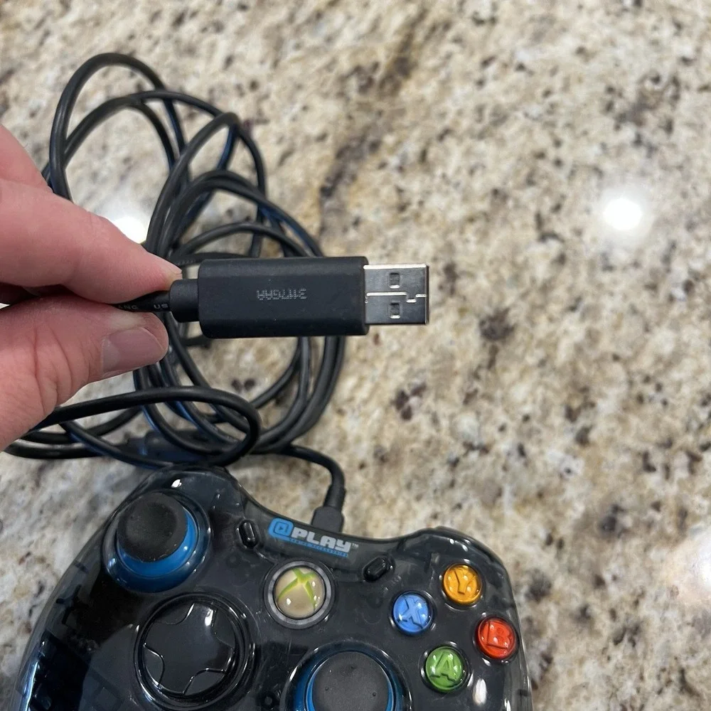 Microsoft Xbox‎ 360 @PLAY (At Play) Wired Clear Smoke Controller